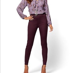 New York & Company pull on ankle pant - BLACK